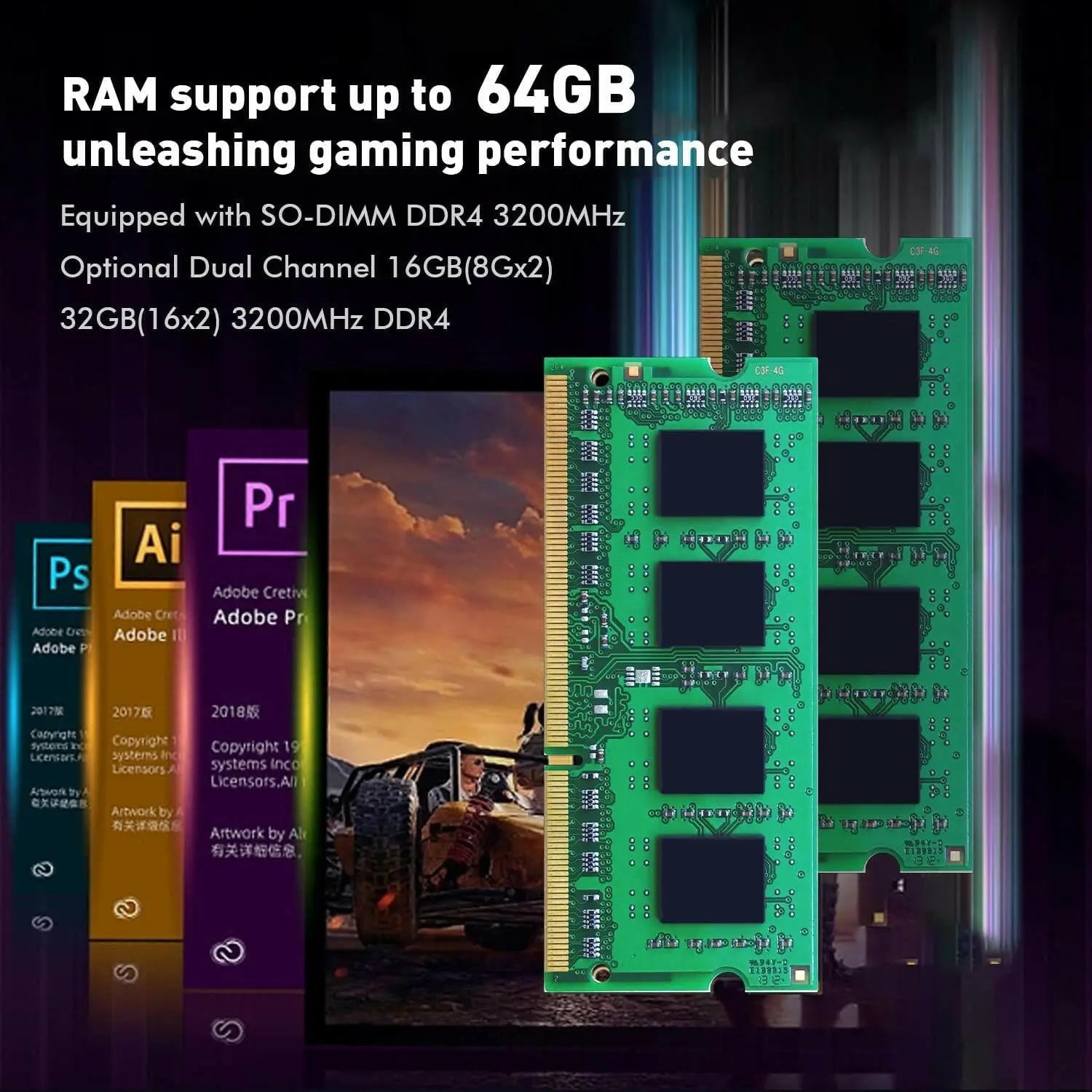 TRIGKEY Mini PC Ryzen 7 5800H（8C/16T,Up to 4.4GHz） 32G DDR4 1T SSD, Desktop Computer Support