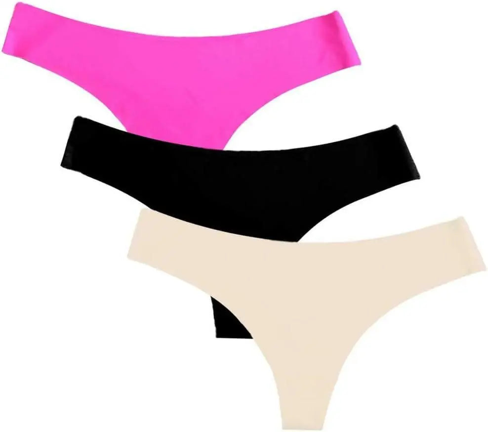 3-Pack Thong C String Underwear Seamless Women’s Thongs C String Panty