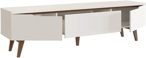 Madisa TV Stand with 2 Doors and 1 Drawer, for TVs up to 75 inches, Wooden, W180 x D40 x W50 cm - White to choose