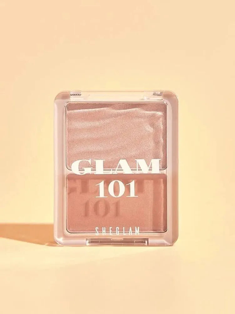 SHEGLAM - Twin Blend Highlighter & Blush - Glam 101 - ST. TROPEZ