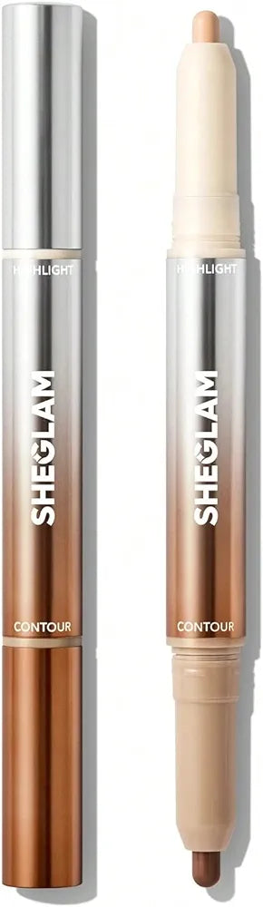 SHEGLAM Fine Line 2-In-1 Nose Contour & Highlight Pen Chestnut, One-Size Sheglam lunar glow highlighter