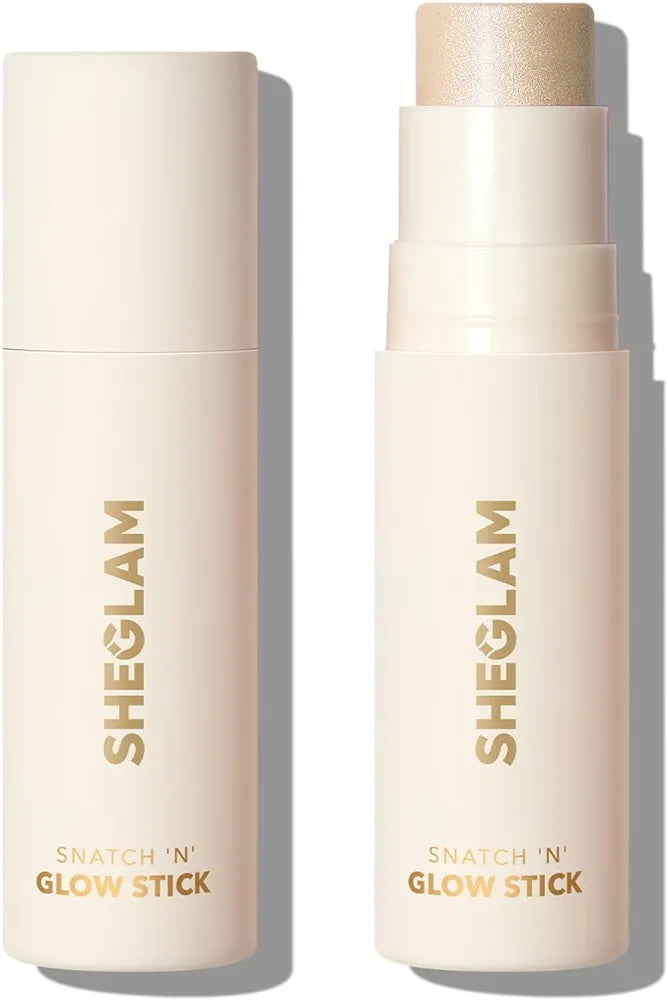 SHEGLAM Snatch 'n' Glow Stick - Cream Highlighter Makeup Stick Long Wear Brightening Non-Caking Highlighter Face Makeup (Vanilla Frost)