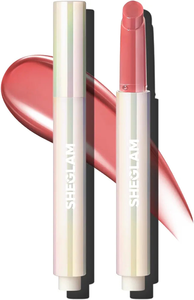 SHEGLAM PoutPerfect Moisturizing Solid Lip Gloss with Plumping Serum Non Sticky Lipstick with Coconut Oil - Pink Flamingo