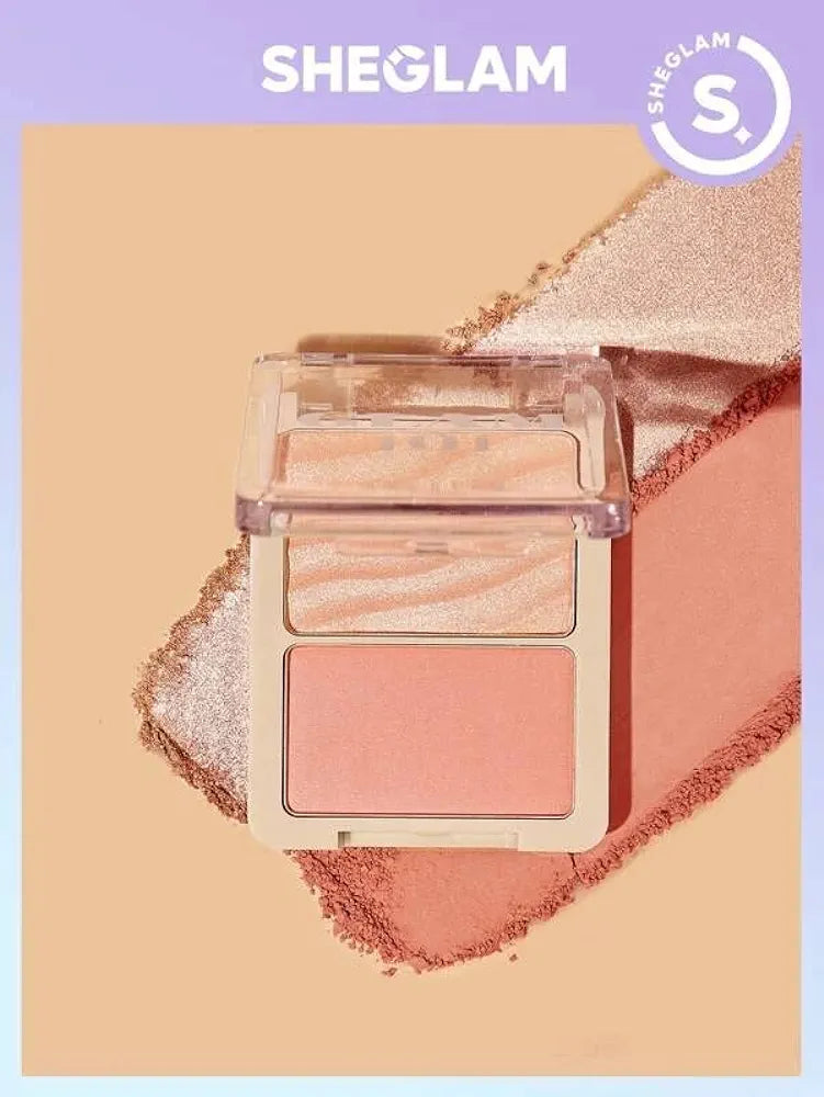 SHEGLAM - Twin Blend Highlighter & Blush - Glam 101 - ST. TROPEZ