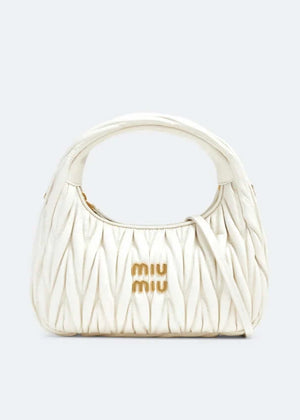 MIU MIU Wander Matelassé Mini Hobo Bag