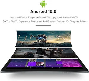 OKC Tablet 10.1 Inch Quad Core 32GB Android 12 IPS HD 5000mAh (Grey)