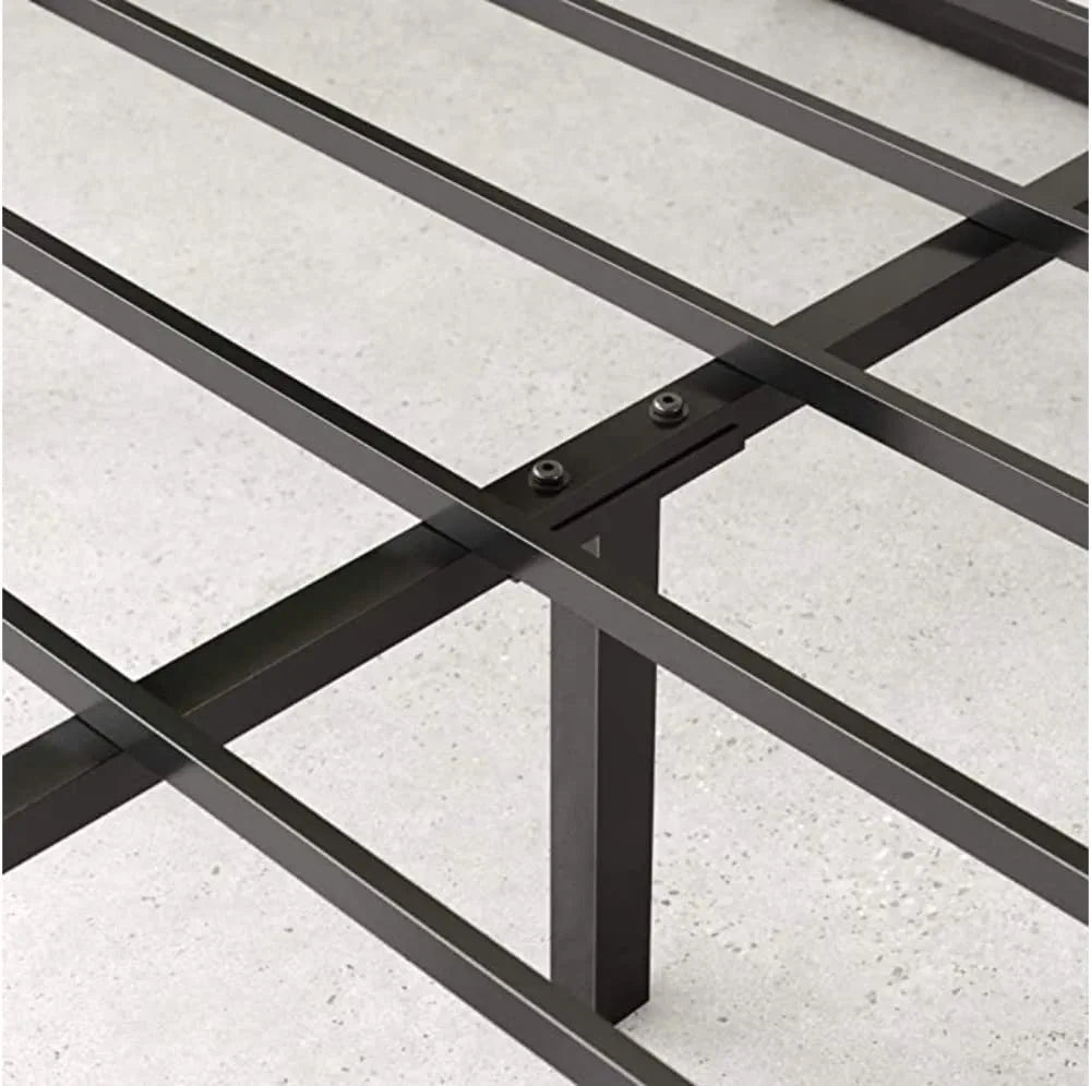 Panax Metal Bed Frame with Steel Support/Mattress Foundation Double, 14 Inch