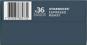 Starbucks Dark Espresso Roast By Nespresso Capsules (36 Capsules)