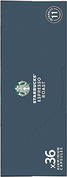 Starbucks Dark Espresso Roast By Nespresso Capsules (36 Capsules)