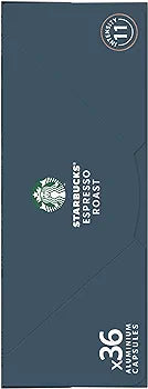Starbucks Doubleshot Espresso Dark Roast By Nespresso Capsules (36 Capsules)