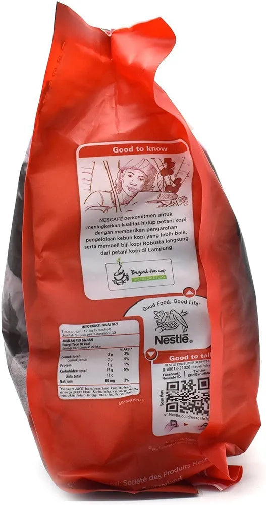 Nescafe 3-in-1 Soluble Original Ground Coffee Drink, 30 x 17.5 g