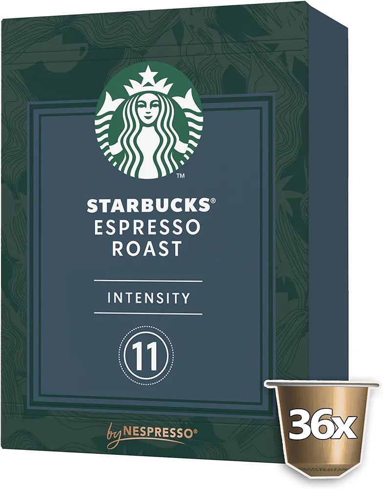 Starbucks Dark Espresso Roast By Nespresso Capsules (36 Capsules)