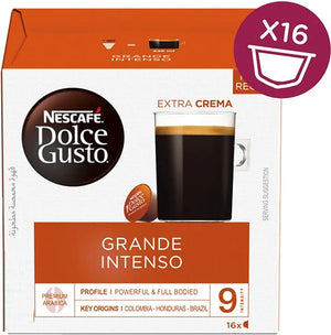 Nescafe Dolce Gusto Grand Intenso Capsules, 16 Capsules (3+1 Free)