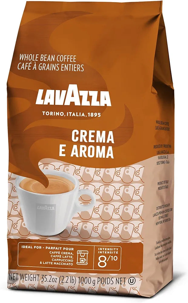 Lavazza Instant Coffee, Lavazza Aroma Creamy Coffee Beans 1 kg (Pack of 1)