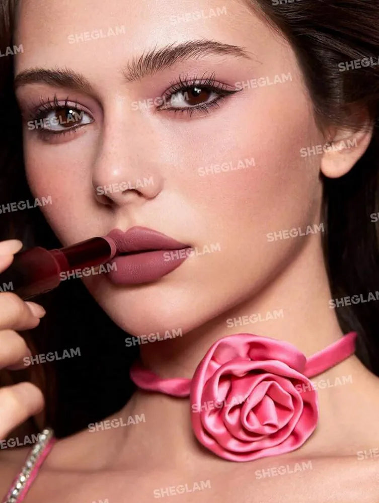 SHEGLAM DYNAMATTE BOOM LONG LASTING MATTE LIPSTICK -EMBER ROSE-2.7g (CHERISH YOU)