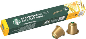 Starbucks coffee capsules Blonde Roast Espresso Capsules by Nespresso, 53 g