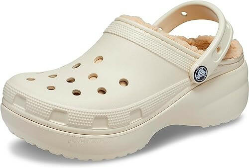 Womens Crocs Classic Platform Lined Clog
