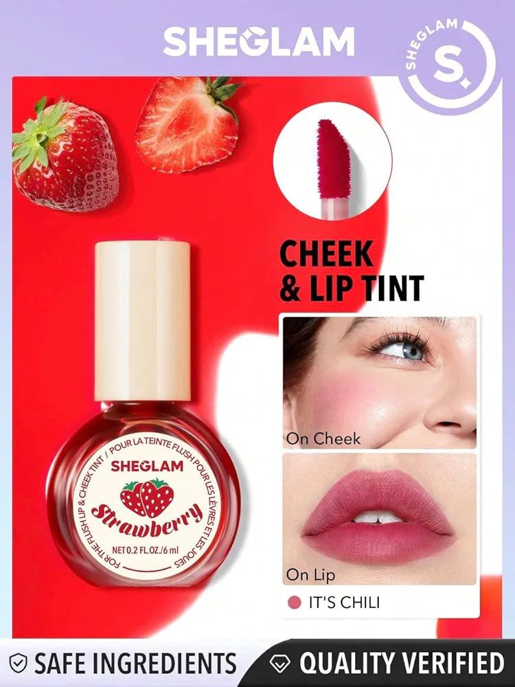 7 SHEGLAM FOR THE FLUSH LIP & CHEEKS TINT (It's Chili)