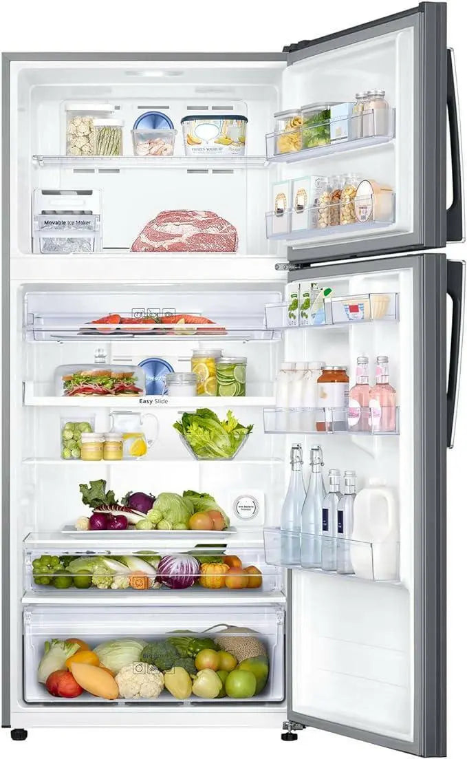 Samsung 720 Liters, Top Mount Refrigerator, RT50K6357SL/AE, Easy Clean Steel, Twin Cooling Plus, 20 Year Warranty on Digital Inverter Compressor