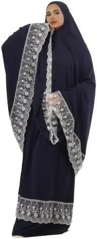 Abaya Two-Piece Muslim Dress for Islamic Prayer- Comfortable and Elegant Hijab Prayer Dress Set