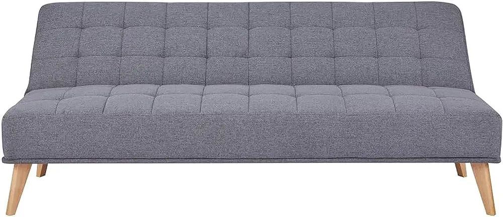 Adjustable Foldable Sofa for Living Room, Futon Sofa Bed, Convertible Sleeper Sofa with Tapered Wooden Legs, Modern Convertible Futon for Living Room