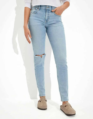 American Eagle Women Stretch Ripped 90s Skinny Jean