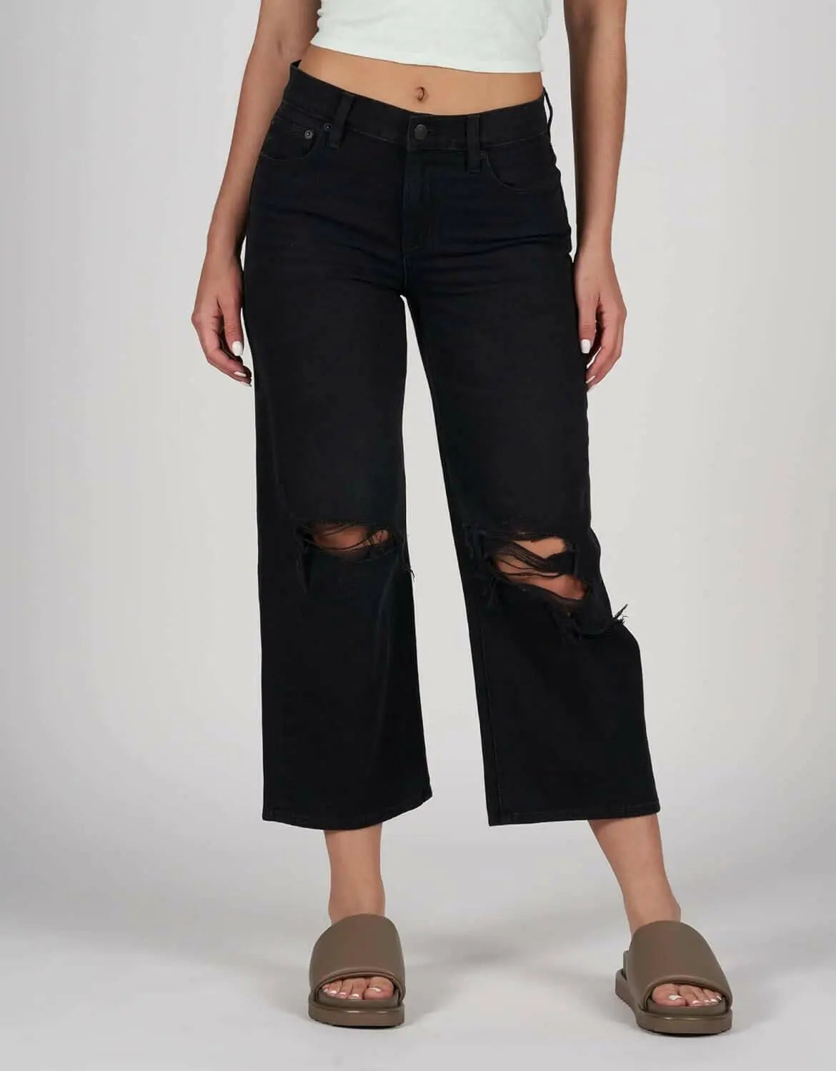 American Eagle Women '90S Wide-Leg Crop Jeans