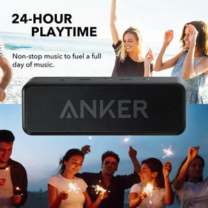 Anker Soundcore Bluetooth Speaker with IPX5 Waterproof, Stereo Sound, 24H Playtime, Portable Wireless Speaker for iPhone, Samsung and More