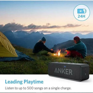Anker Soundcore Bluetooth Speaker with IPX5 Waterproof, Stereo Sound, 24H Playtime, Portable Wireless Speaker for iPhone, Samsung and More
