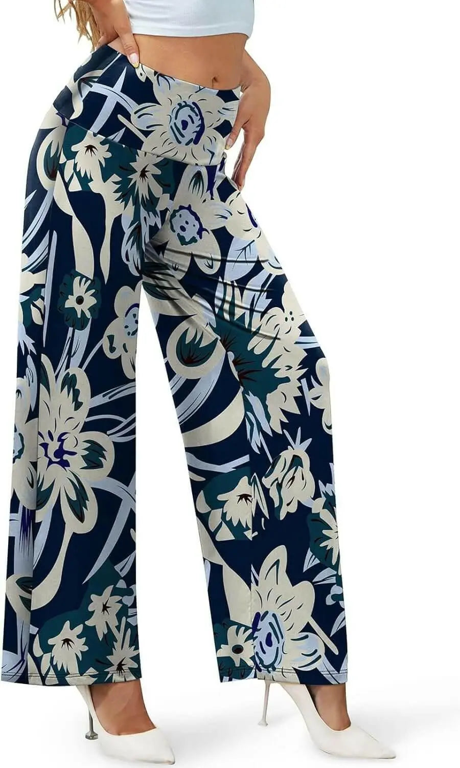 Arolina Women's Stretchy Wide Leg Palazzo Lounge Pants Casual Comfy High Waist Palazzo Pants