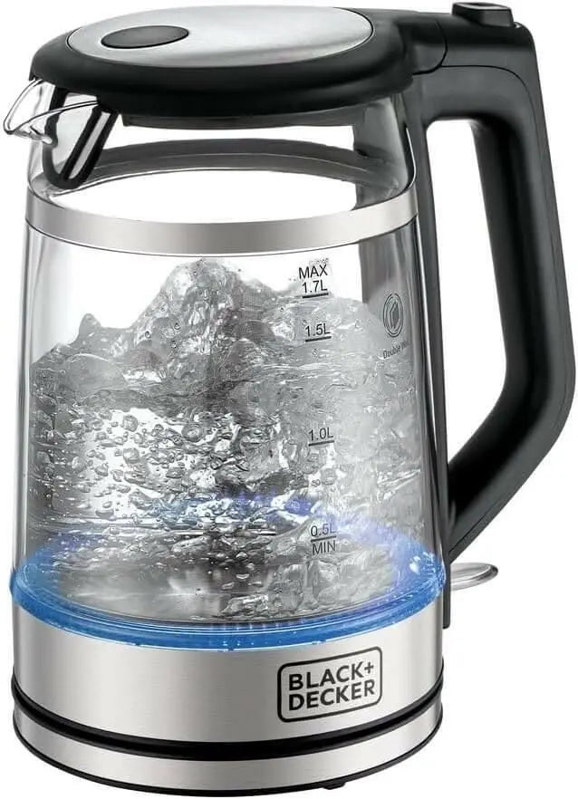 BLACK+DECKER Glass Kettle Double Wall 1.7L 2200W - GK220-B5