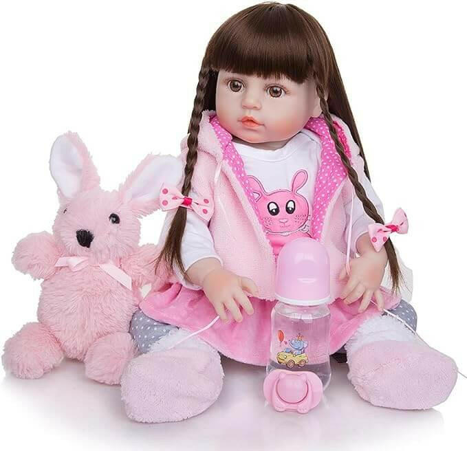 Pink and Dolls - Beauenty Reborn Baby Doll 22"Pink and Dolls