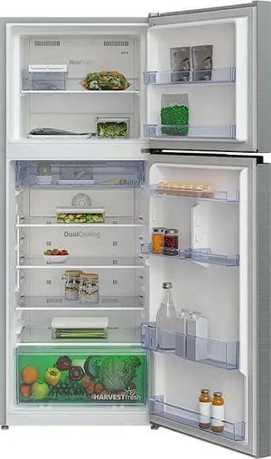 Beko Refrigerator 409Ltr Gross, Neo Frost, ProSmart Inverter, Compressor, Cool Room,Brushed Silver