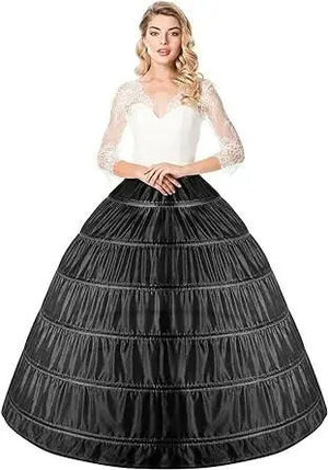 Black A-line Petticoat for Women - Super Puffy Underskirt