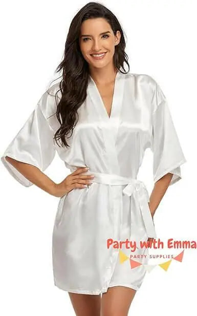 Bride Robe Satin Kimono Wedding Party Getting Ready Robe Gold Glitter Engagement Party Bride to be Party