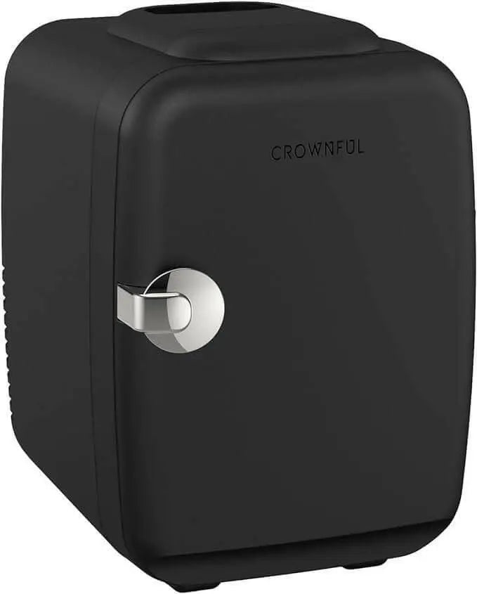 CROWNFUL Mini Fridge, 4 Liter 6 Can Cooler and Warmer