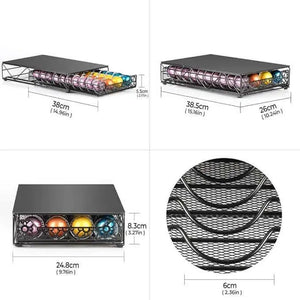 Coffee Pod Holder Storage Drawer For Nespresso 40 Vertuo line Coffee Pods