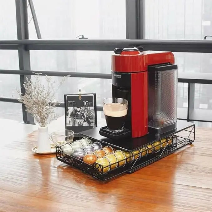 Coffee Pod Holder Storage Drawer For Nespresso 40 Vertuo line Coffee Pods