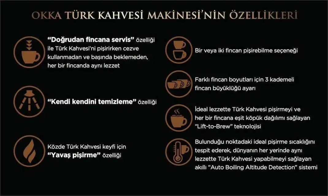 Arzum Okka - Turkish Coffee Machine - Black/Copper - OK001