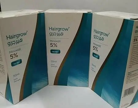 Dar Al Dawa Hairgrow 5% minoxidil 3 months supply (3 bottles x 50ML)