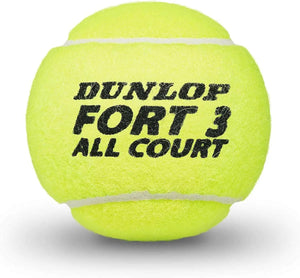 Dunlop Fort All Court Tennis Balls, Set of 3 Piece DL601315 per can