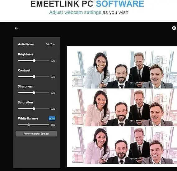 EMEET 1080P Webcam with Microphone, C960 Web Camera, 2 Mics