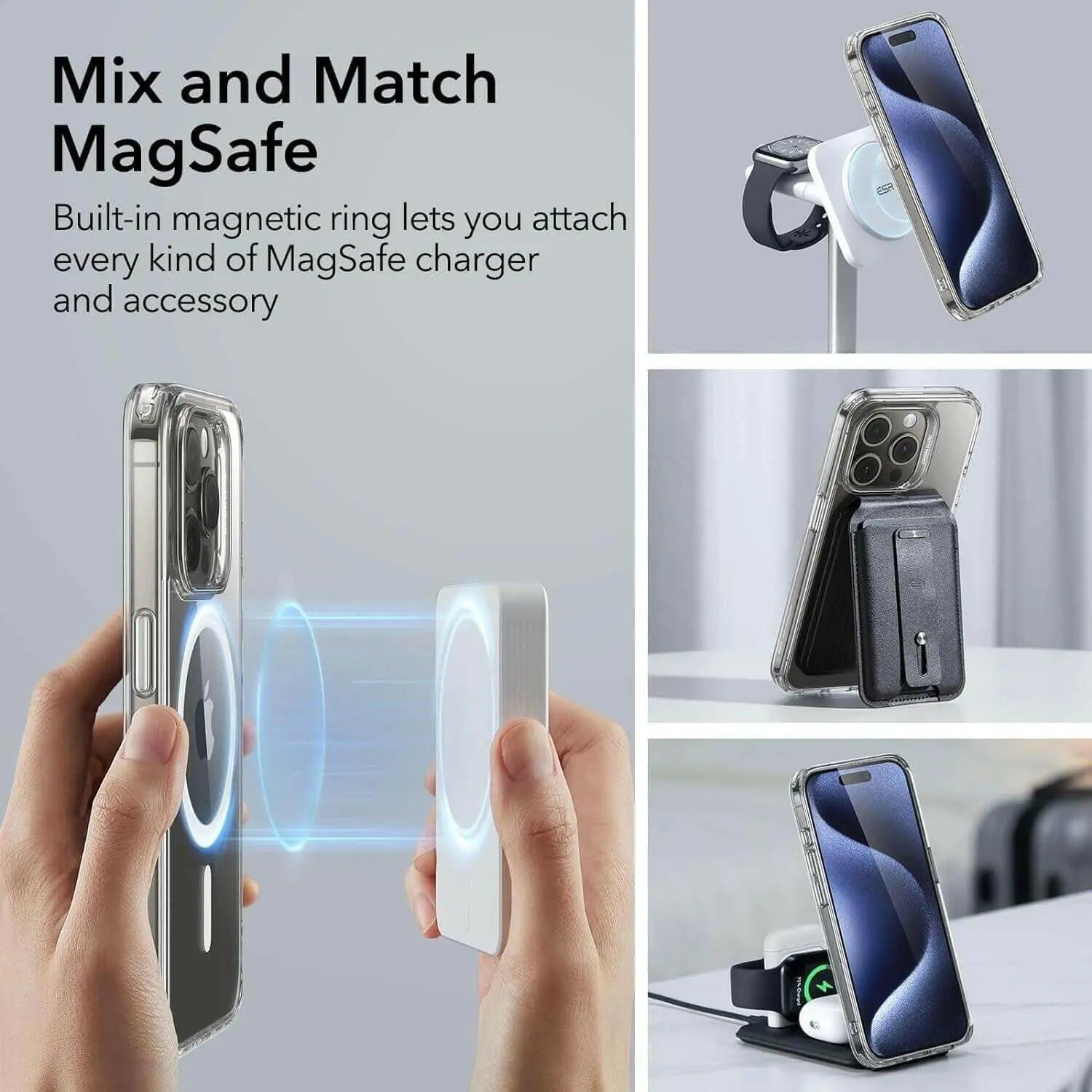 ESR for iPhone 15 Pro Max Case, Compatible with MagSafe