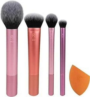 Essentials Makeup Brush Set gives you 5 essential tools to master any look tapered, soft and fluffy bristles. Blend powder