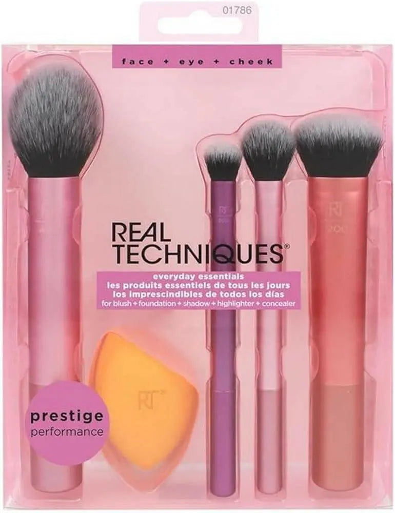 Essentials Makeup Brush Set gives you 5 essential tools to master any look tapered, soft and fluffy bristles. Blend powder