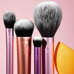 Essentials Makeup Brush Set gives you 5 essential tools to master any look tapered, soft and fluffy bristles. Blend powder