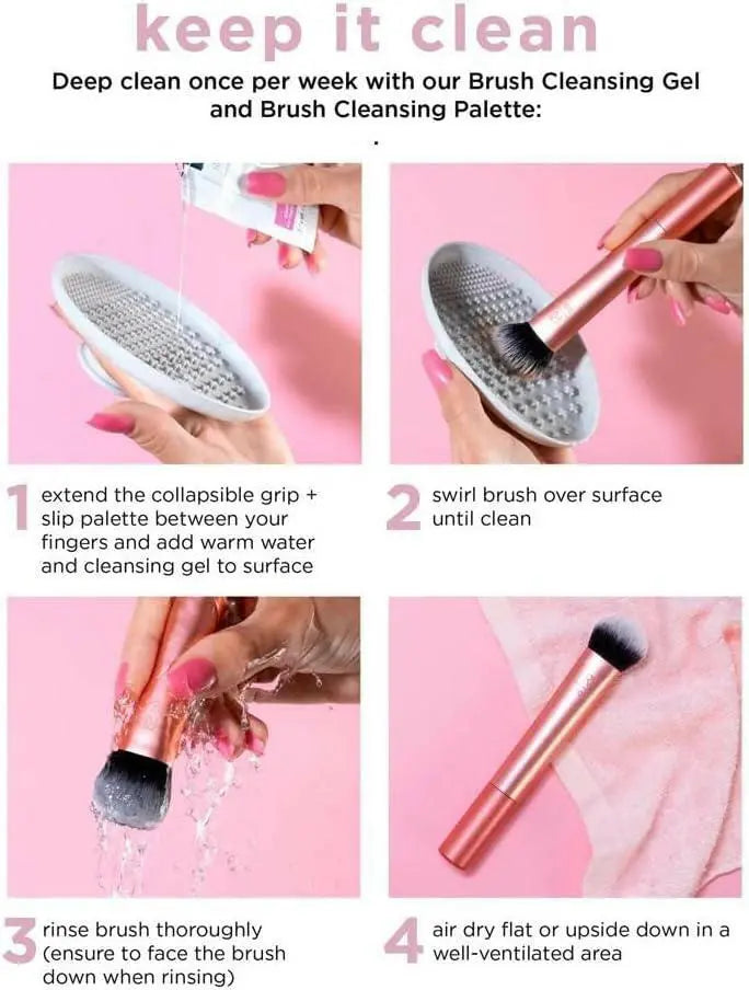 Essentials Makeup Brush Set gives you 5 essential tools to master any look tapered, soft and fluffy bristles. Blend powder