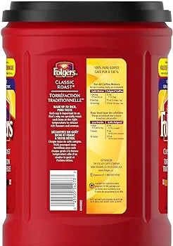 Folgers Classic Roast Ground Coffee with Pure, Rich Taste (1.21 kg) to choose