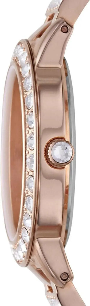 Fossil Jesse Women's Watch with Crystal Accents and Self-Adjustable Stainless Steel Bracelet Band