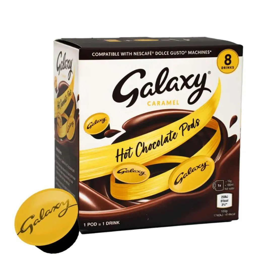 Galaxy Caramel Chocolate Pods - Capsules for Dolce Gusto Machines, 120g